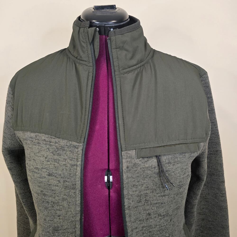 Women's All in Motion Green Knit Full Zip Athletic Jacket | Size Small - Picture 4 of 11